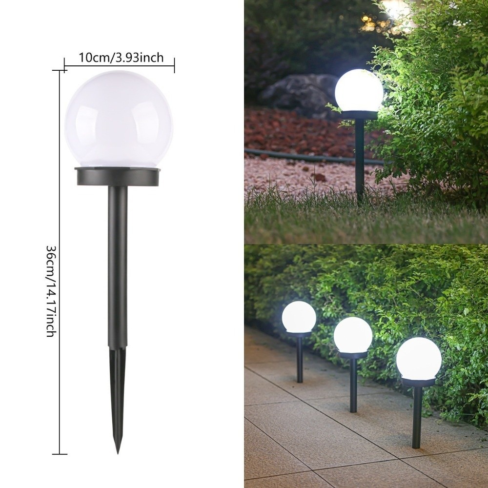 Smart Garden Solar Lights - 4pcs Smart Solar Powered LED Outdoor