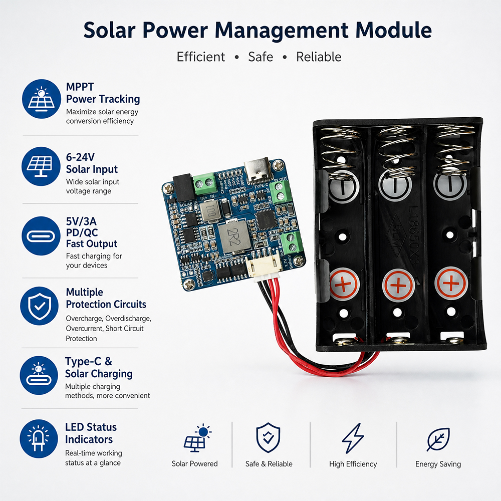 Smart Garden Arduino - Solar Power Manager Module D For