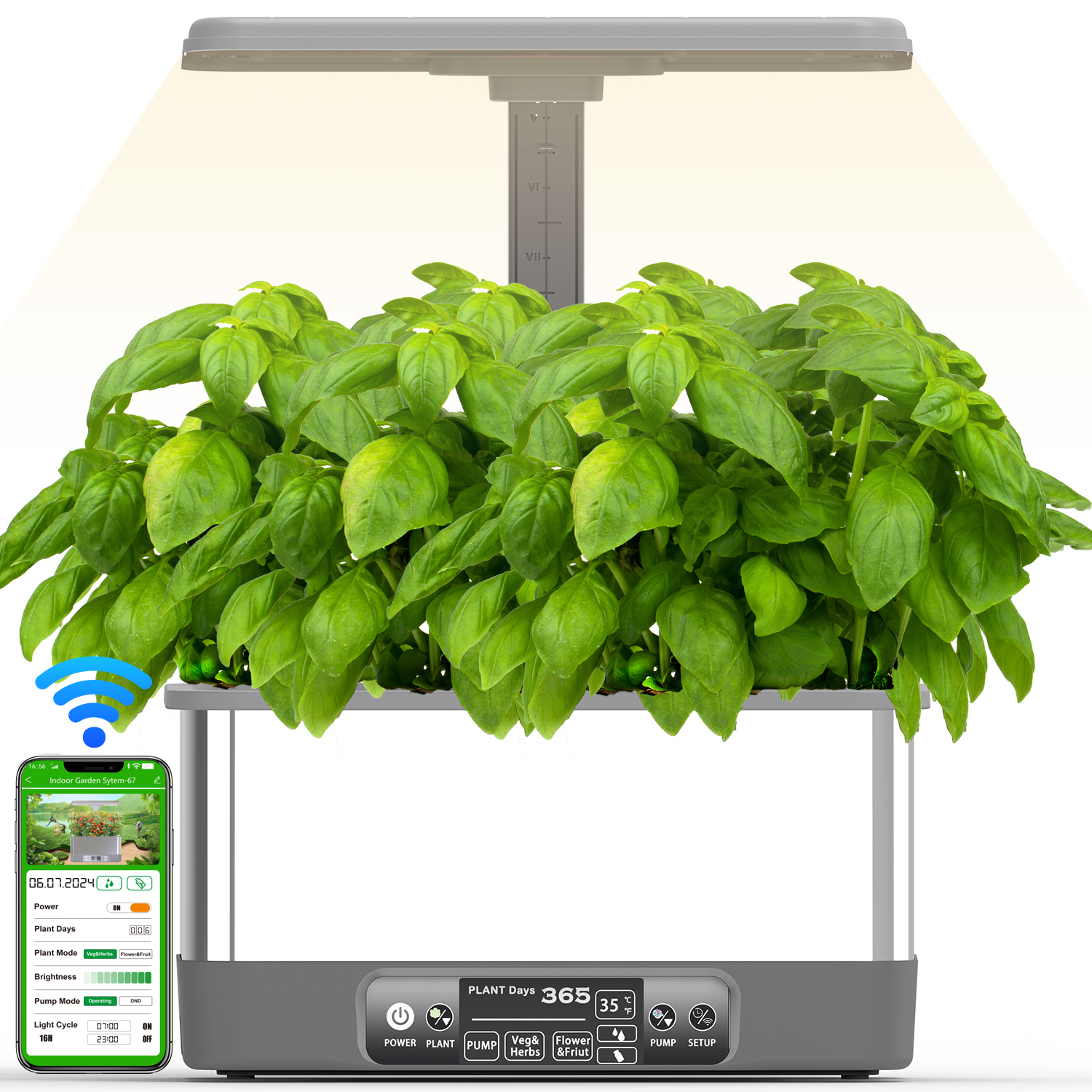 Smart Led Garden - Hydroponics Growing System Kits,APP&WiFi 8/Pods Smart
