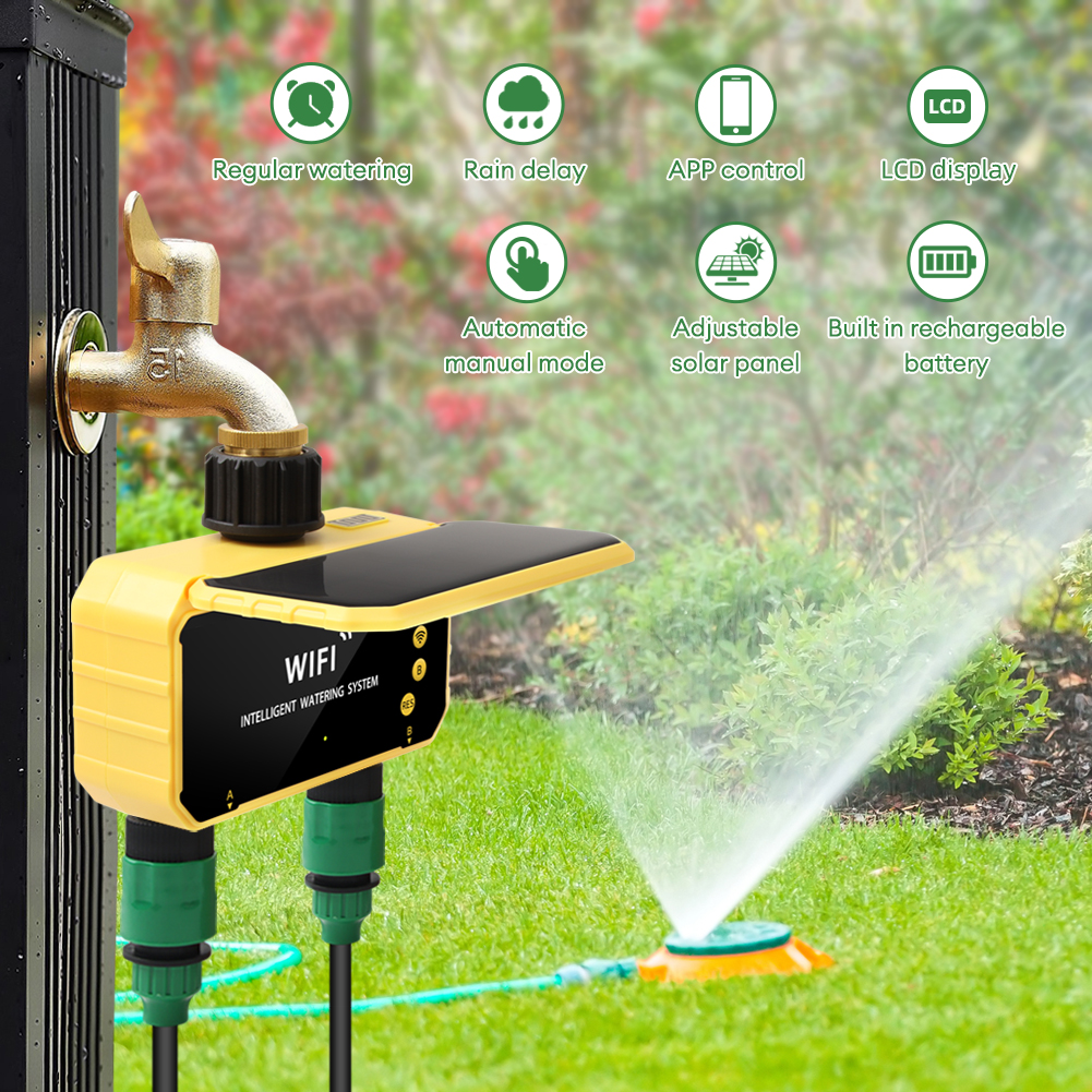 Yieryi 1-Way/2-Way WIFI Solar  - Smart Garden Watering Can 评论和价格