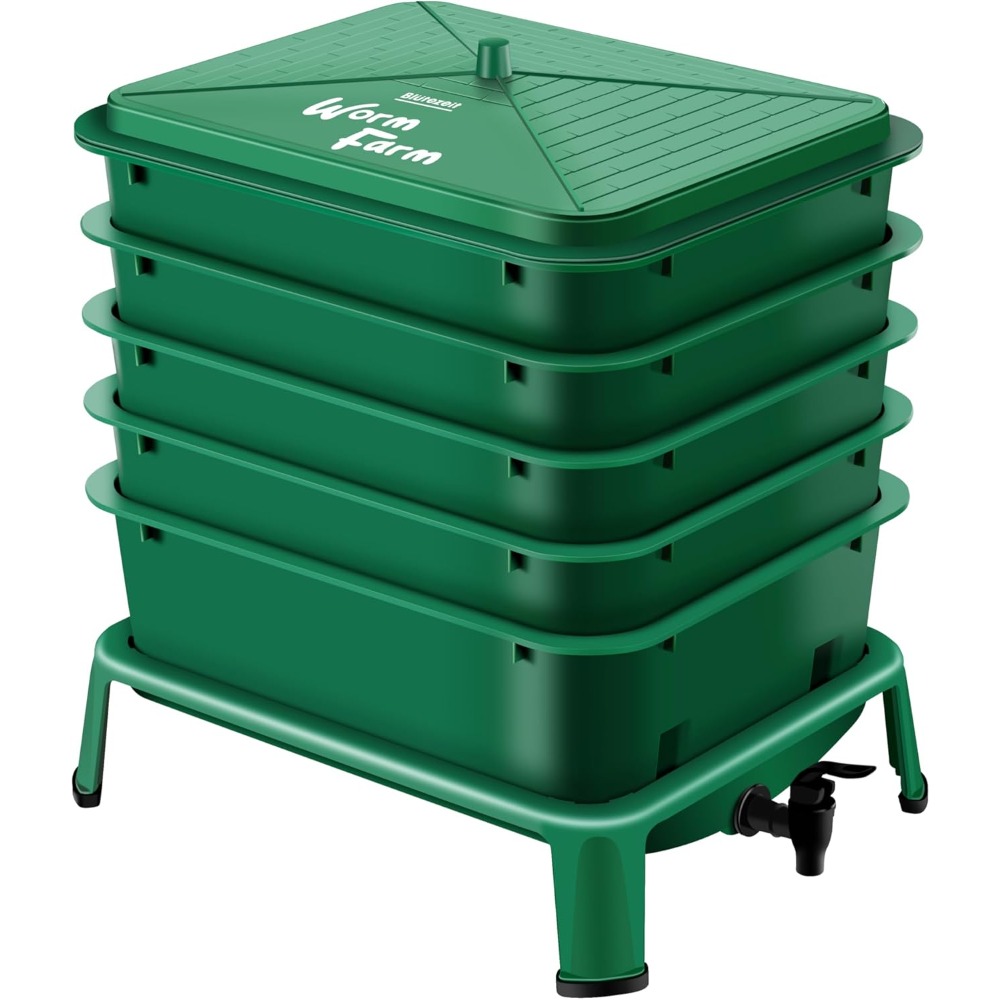 5-Tray Worm Compost Bin, 53QT  - Composting Kit Indoor 评论和价格