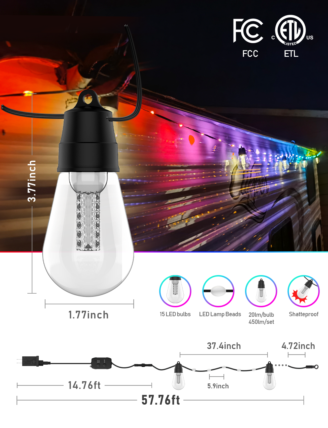 RSH Hot Sale S14 Smart String  - Smart Led Garden 评论和价格