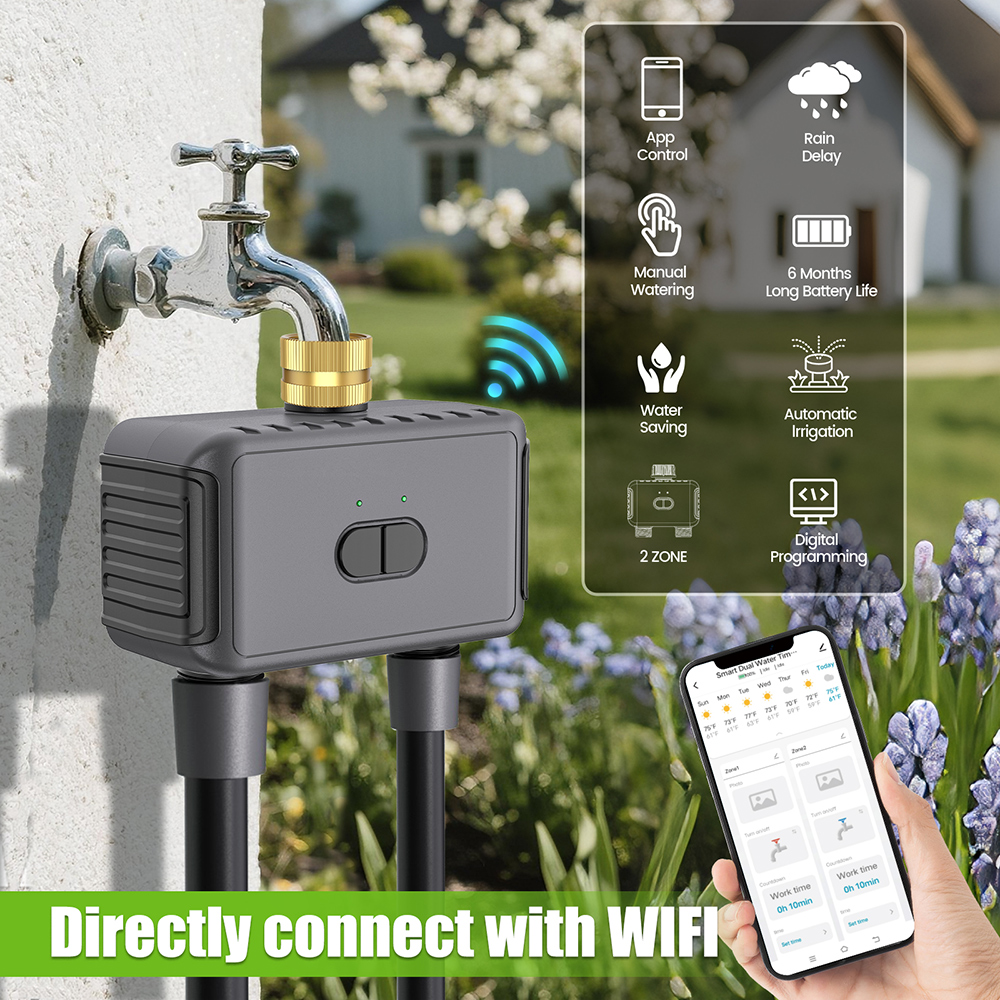 Tuya WiFi Water Timer Smart 2  - Smart Garden Watering Can 评论和价格