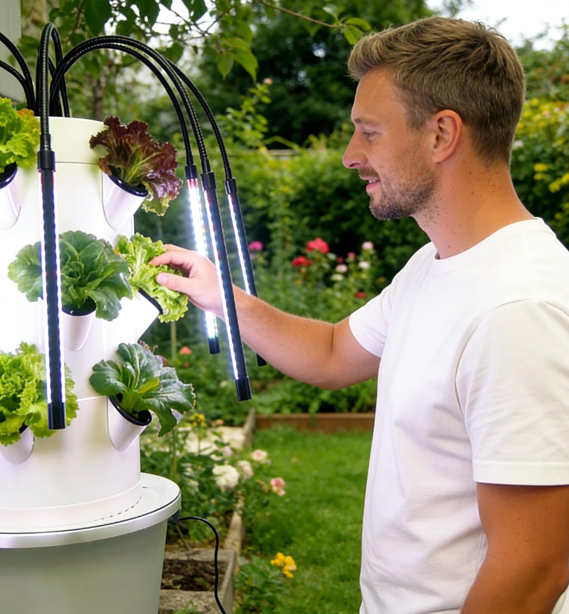 Vertical Hydroponic Growing Sy - Smart Garden Vertical Planter 评论和价格