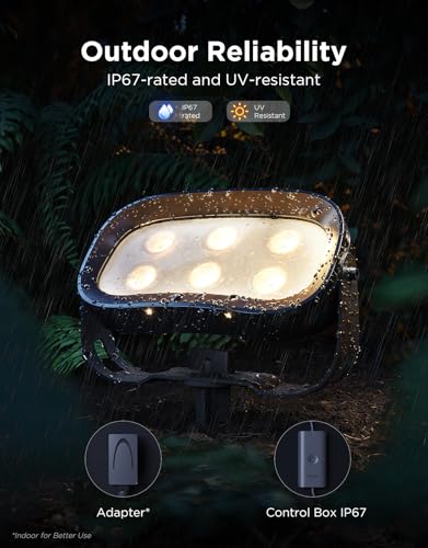 3-Pack RGBWIC Smart Outdoor Up - Smart Led Garden 评论和价格