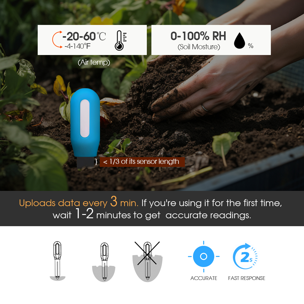 1PCS Tuya Zigbee Soil Sensor H - Smart Garden Monitor 评论和价格