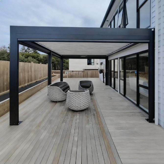 Aluminum Venetian Pergola,Elec - Smart Garden Electric Pergola 评论和价格