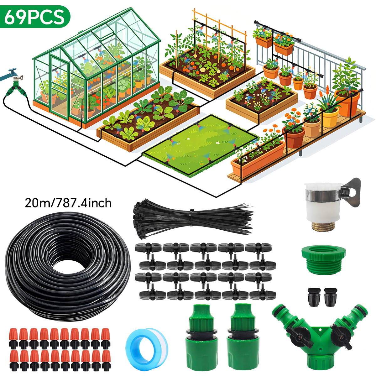 30-5M Garden Irrigation System - Smart Garden Irrigation System 评论和价格