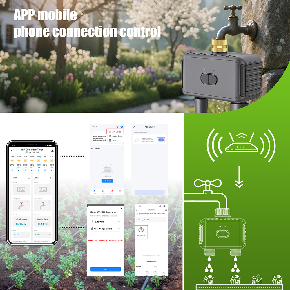 WIFI Smart Garden Watering Tim - Smart Garden Watering Can 评论和价格