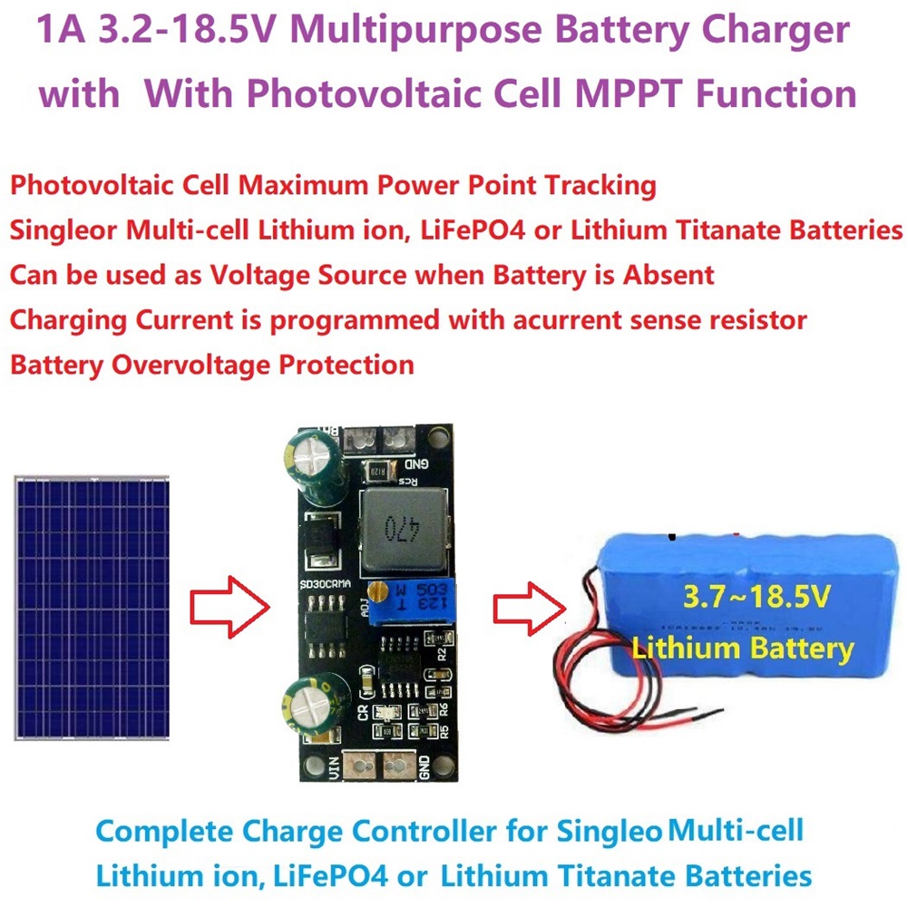 MPPT 1A LiPo Solar Charge Cont - Smart Garden Arduino 评论和价格