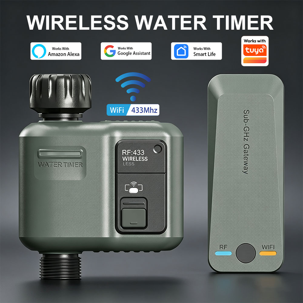 Tuya RF433 Wireless Intelligen - Smart Garden Watering Can 评论和价格
