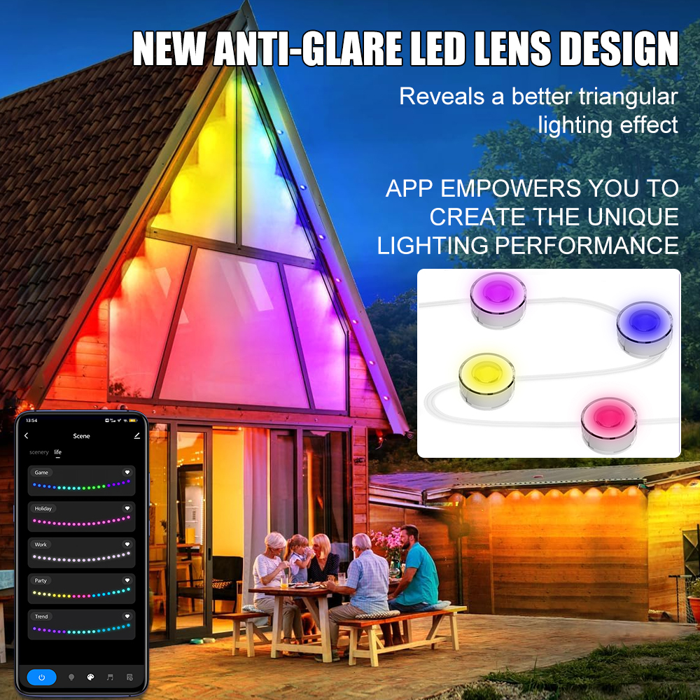 Smart WIFI RGB Eaves Lighting  - Smart Led Garden 评论和价格
