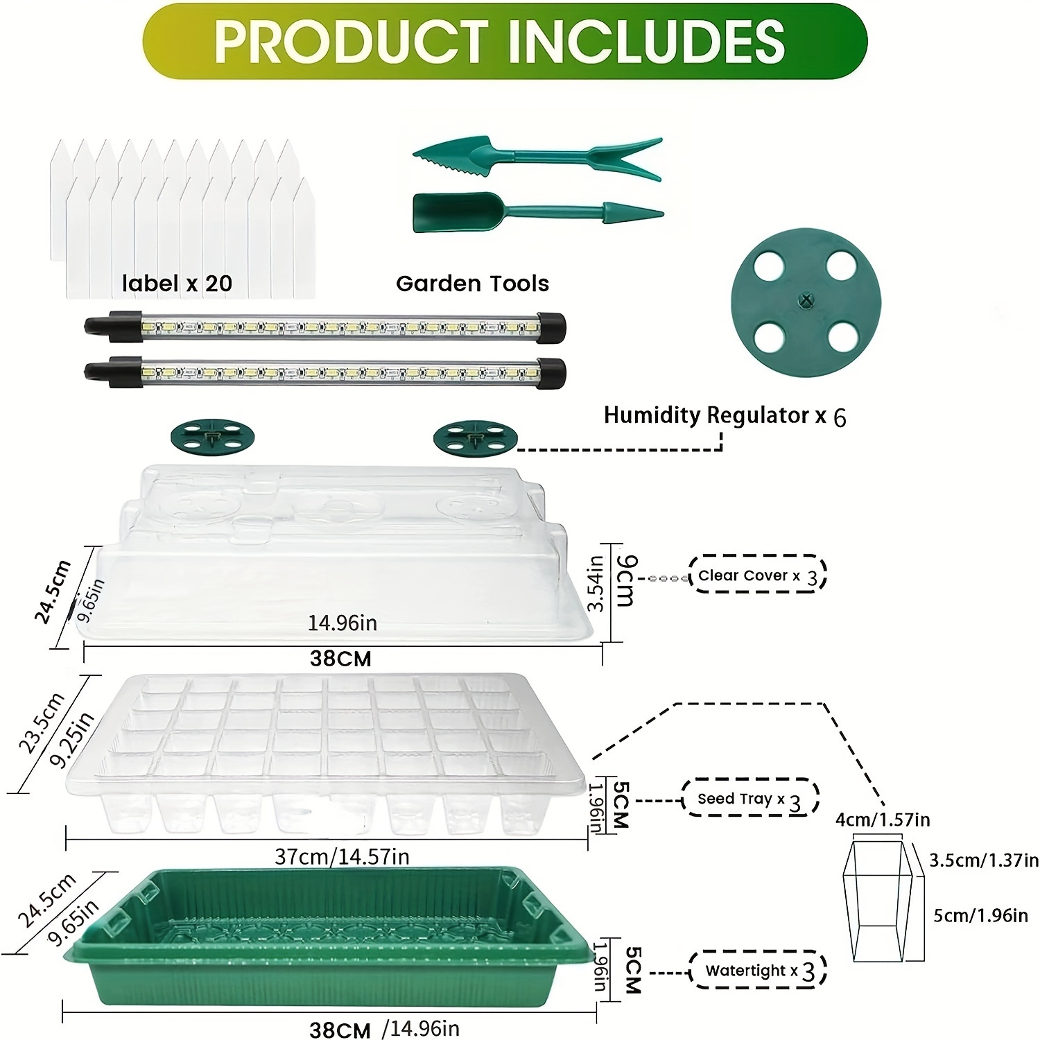 Seed Starter Trays With High D - Smart Led Garden 评论和价格