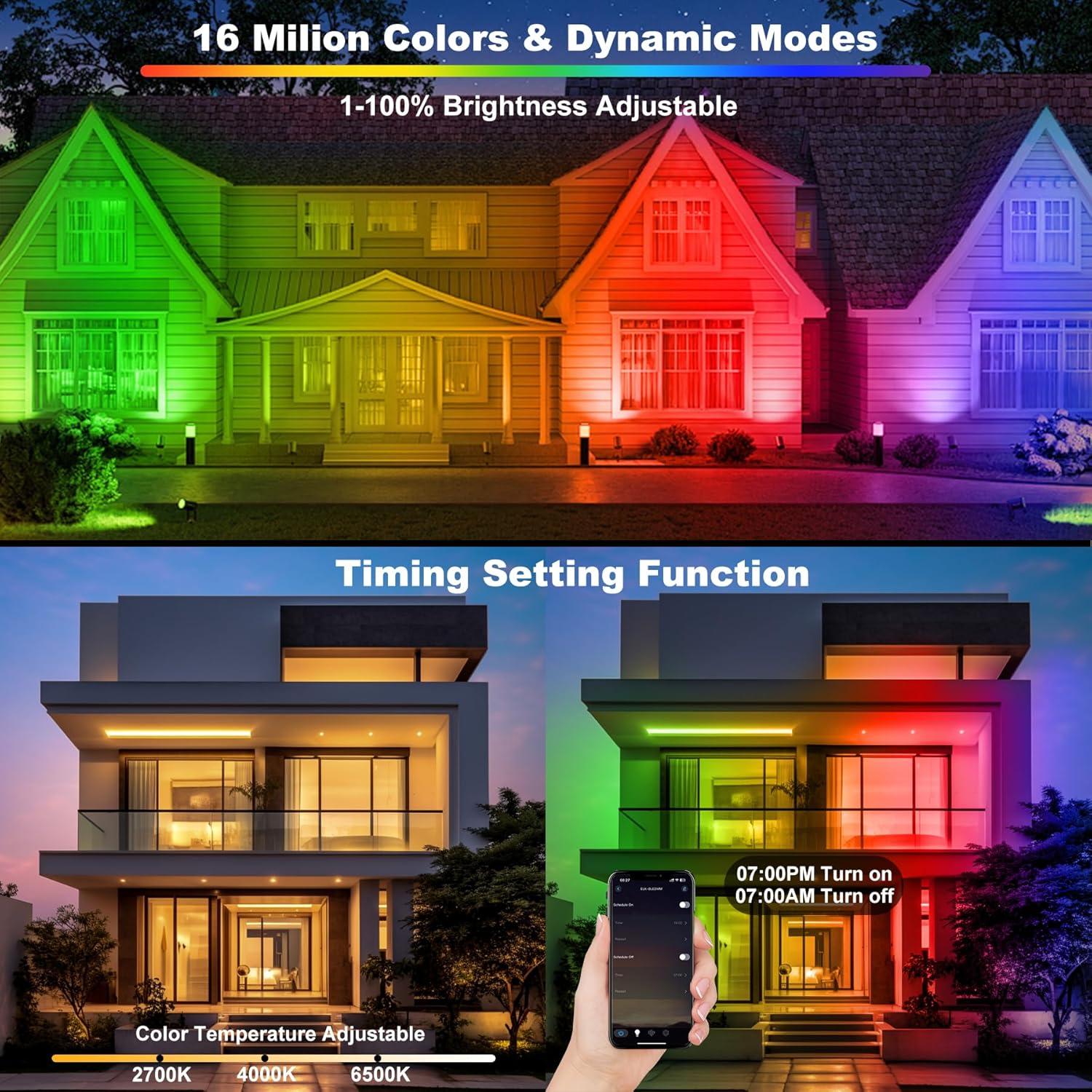 72W RGB LED Floodlight Bar Wit - Smart Garden Uk 评论和价格