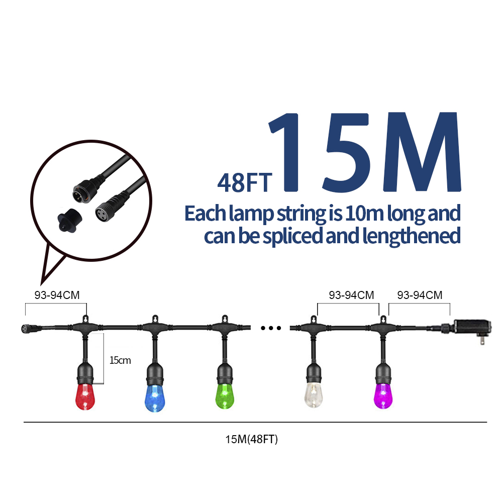 WiFi Tuya Smart RGB LED String - Smart Led Garden 评论和价格