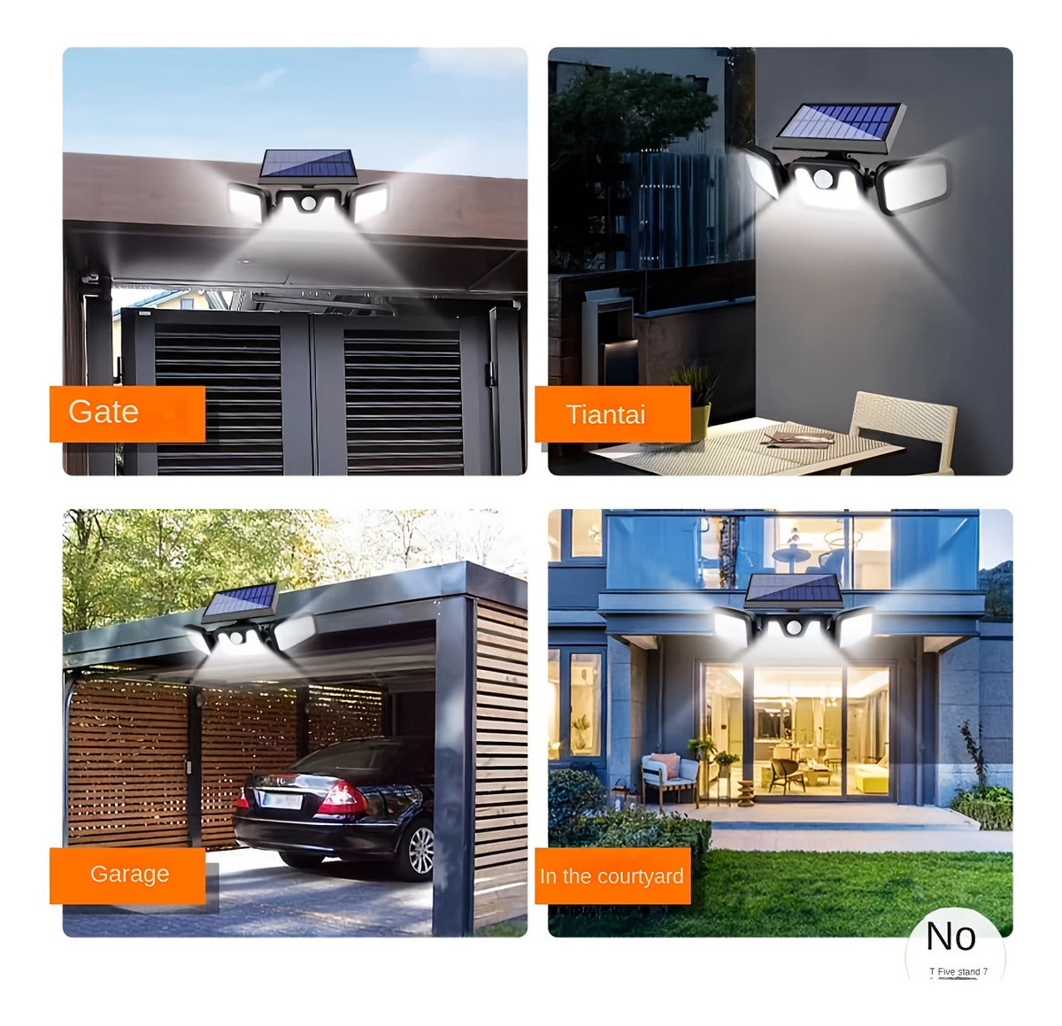 Solar LED Wall Light |Three-he - Smart Garden Solar Lights 评论和价格
