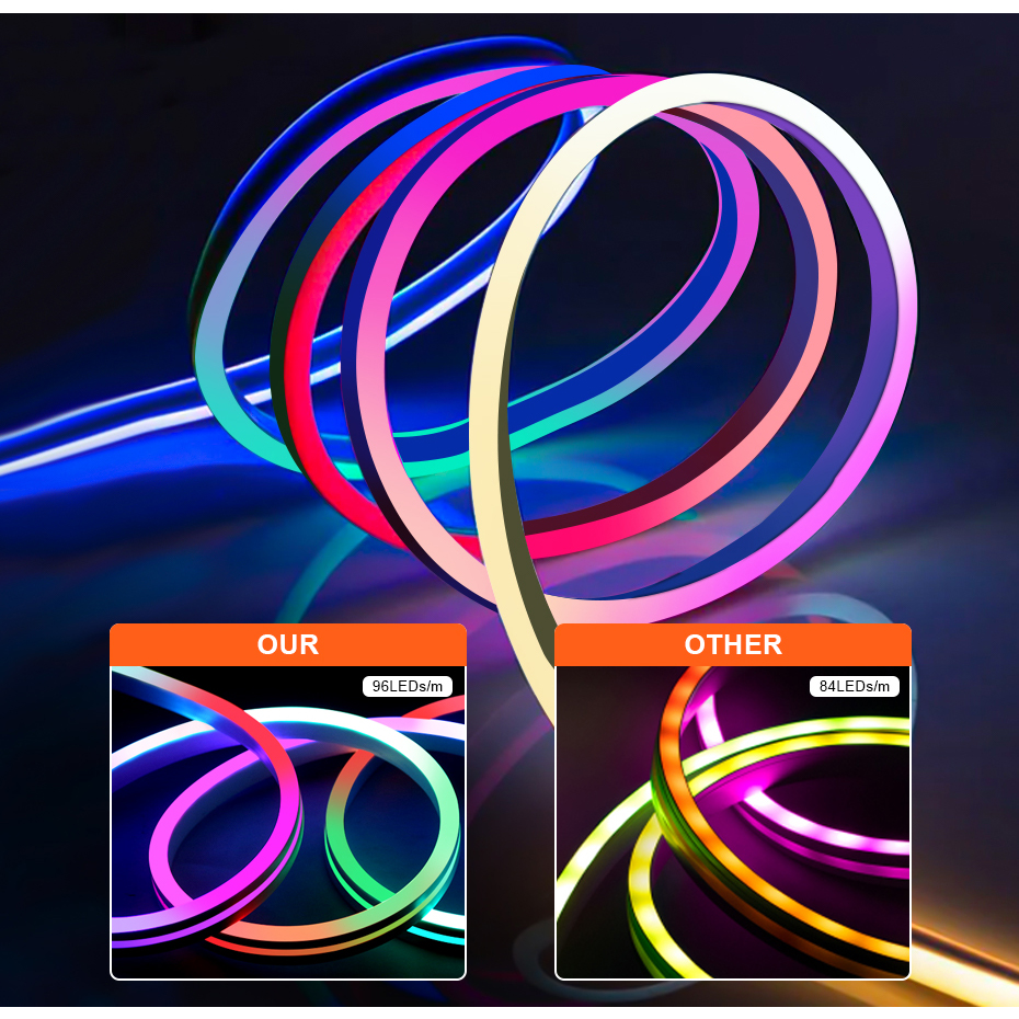 RGBIC LED Neon Strip 12V 96LED - Smart Led Garden 评论和价格