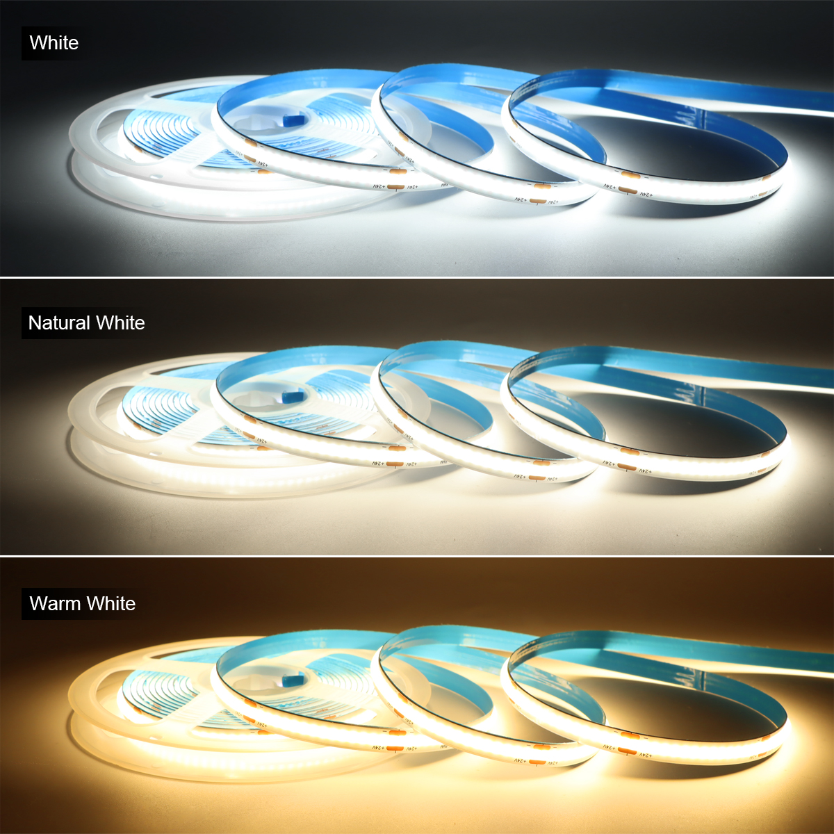 3M 5M 10M 24V COB LED Strip Li - Smart Led Garden 评论和价格