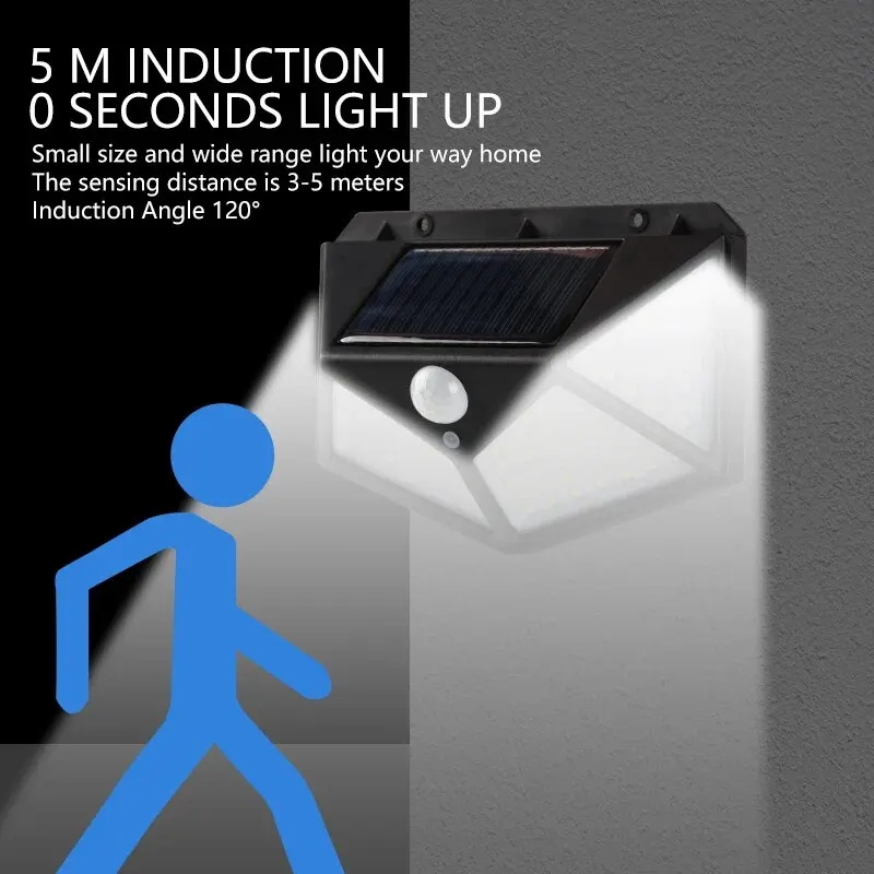 Motion Sensor 100LED Solar Wal - Smart Garden Solar Lights 评论和价格