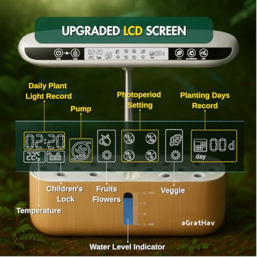Hydroponics Growing System Kit - Smart Garden Solar Lights 评论和价格