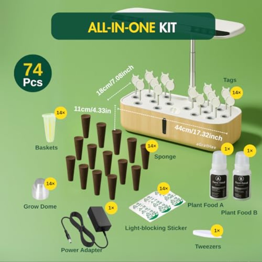 Hydroponics Growing System Kit - Smart Garden Solar Lights 评论和价格