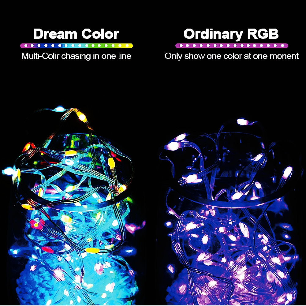 USB LED Smart app RGBIC Fairy  - Smart Led Garden 评论和价格