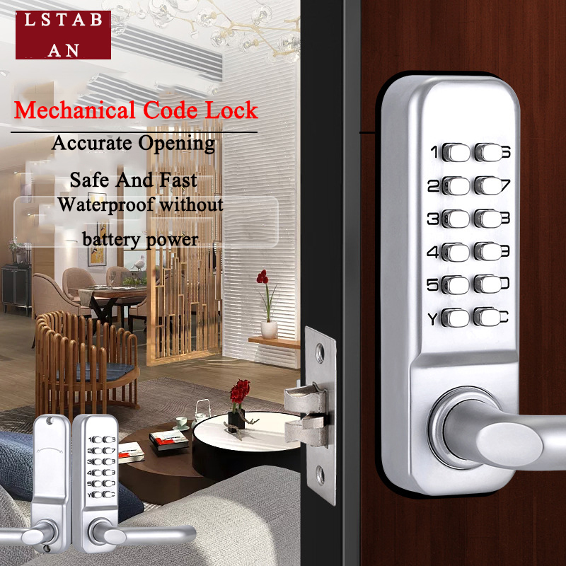 Silver Long Handle Keyless Mec - Smart Garden Lock 评论和价格