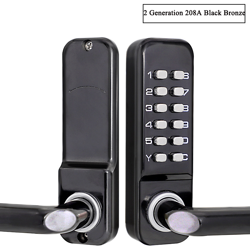Silver Long Handle Keyless Mec - Smart Garden Lock 评论和价格